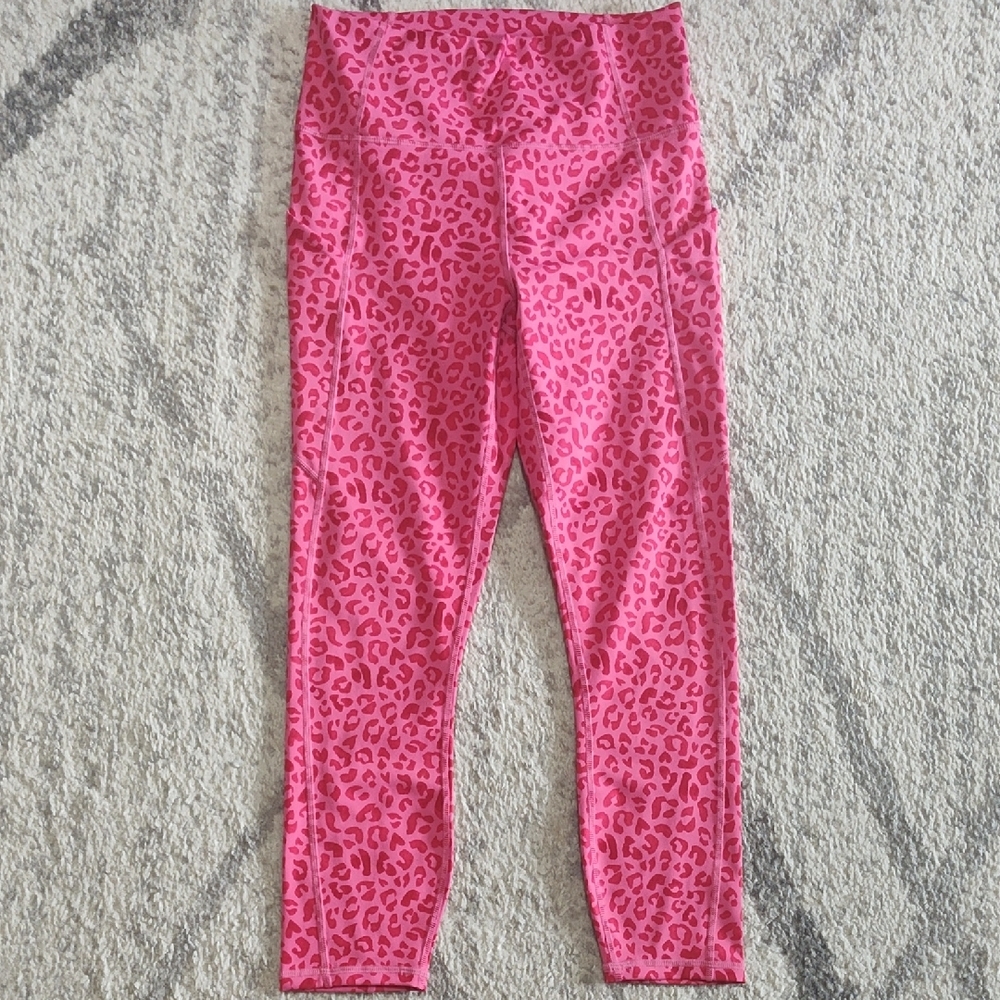 Fabletics Oasis High-Waisted Capris- Leopard Kiss Print, Size S